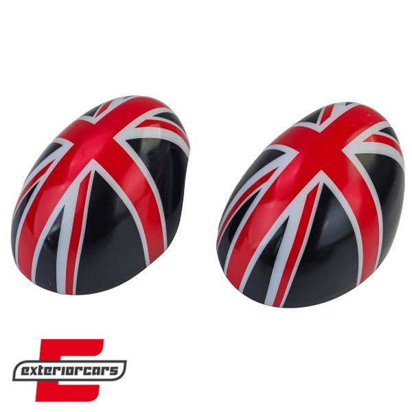 Poklopci poklopca retrovizora Union Jack dizajn (crna/crvena) / MINI III F54 F55 F56 F57 (2014-2020), 43234