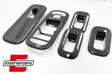 Poklopci prekidača za podizanje prozora automobila (Carbon) / Mercedes A-klasa W177 V177 (2018-), CWGMBW177