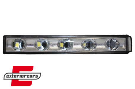 Poklopci svjetla (crna) & LED DRL (chrome) G65 AMG dizajn / Mercedes G-klasa W463 (1989-2012), HCMBG65BC
