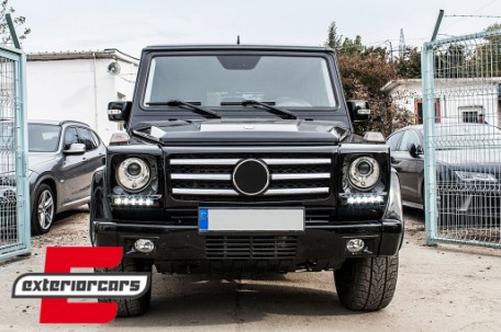 Poklopci svjetla & LED DRL G65 AMG dizajn / Mercedes G-klasa W463 (2002-2018), HCMBG65TH
