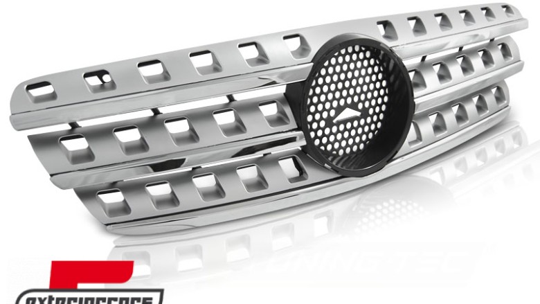 Prednja maska AMG dizajn (srebrna/chrome) / Mercedes M-klasa ML W163 (1998-2005), GRME12