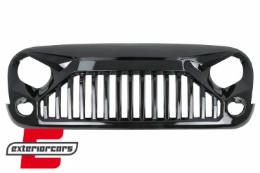 Prednja maska Angry Vader dizajn (piano crna) / JEEP Wrangler Rubicon JK (2007-2017), FGJEWJKB