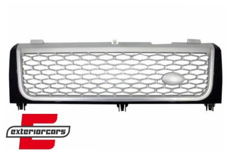 Prednja maska Autobiography dizajn (crna/srebrna) / Land Range Rover Vogue III L322 (2002-2005), FGRR02NBS