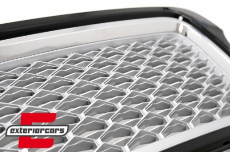 Prednja maska Autobiography dizajn (crna/srebrna) / Land Range Rover Vogue L322 III (2010-2012), FGRR02BS