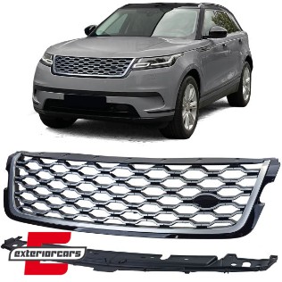Prednja maska Autobiography dizajn (crna/srebrna) / Range Rover Velar L560 (2017-2023), 43210