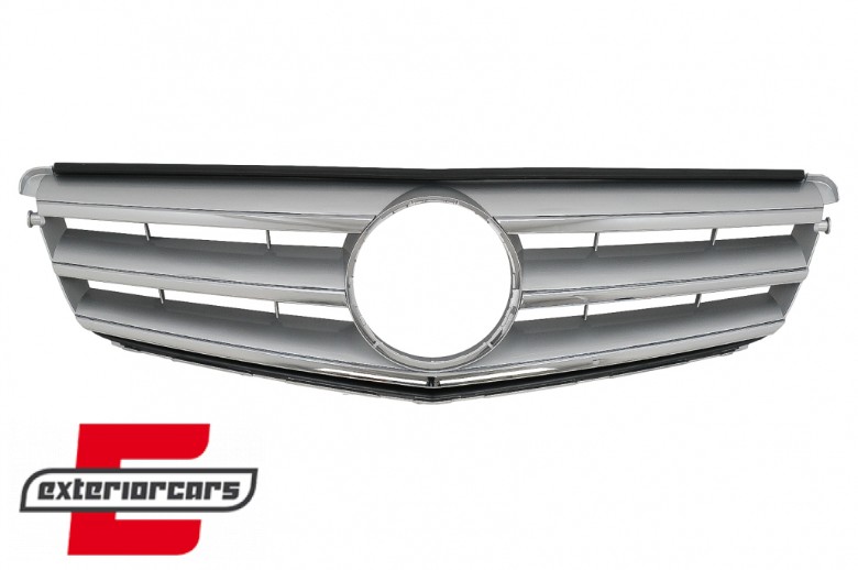 Prednja maska Avantgarde dizajn (srebrna) / Mercedes C-klasa S204 W204 (2007-2014), FGMBW204C
