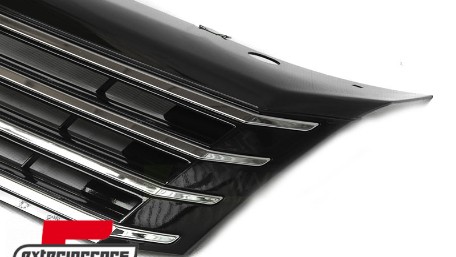 Prednja maska bez znaka (chrome/crna) / VW Passat B7 (2010-2014), GRVW15