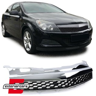 Prednja maska bez znaka (crna/chrome) / Opel Astra H GTC TwinTop (2005-2010), 19593