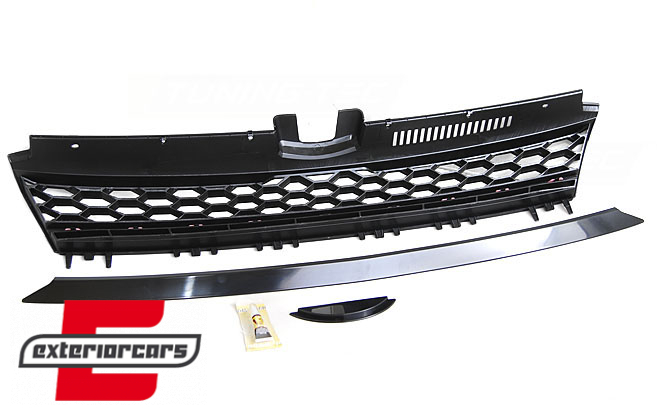Prednja maska bez znaka (crna/chrome) / VW Golf 7 VII (2012-2017), GRVW12