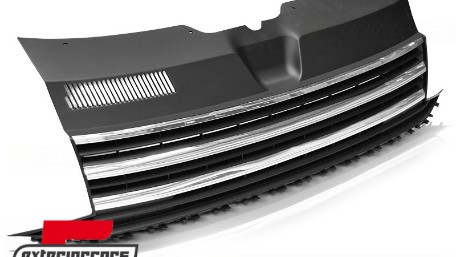 Prednja maska bez znaka (crna/chrome) / VW T6 Bus Transporter (2015-2019), GRVW28