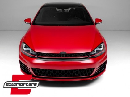 Prednja maska bez znaka GTI dizajn (piano crna) / VW Golf 7 VII (2012-2017), 5G0853653MRE