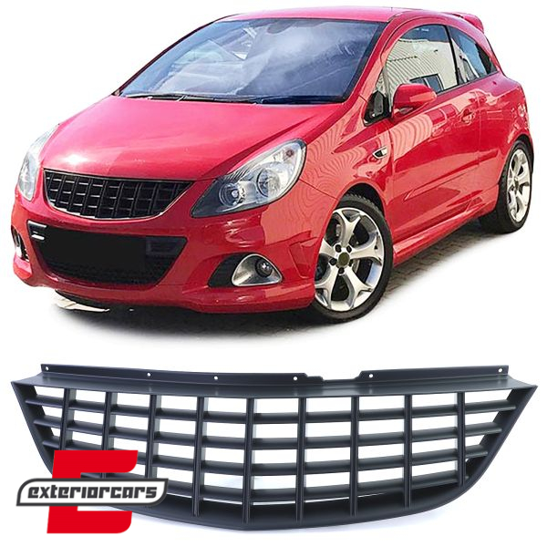 Prednja maska bez znaka (mat crna) / Opel Corsa D (2006-2010), 14201