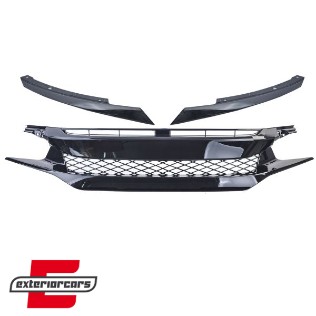 Prednja maska bez znaka (piano crna) / Honda Civic X (2016-2021), 43248
