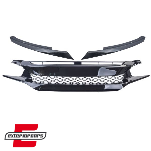 Prednja maska bez znaka (piano crna) / Honda Civic X (2016-2021), 43248