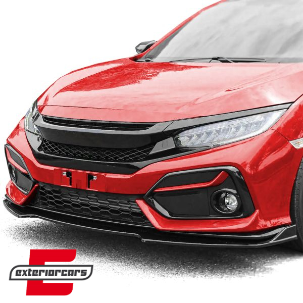 Prednja maska bez znaka (piano crna) / Honda Civic X (2016-2021), 43248