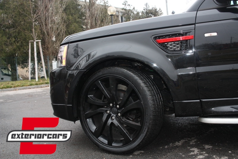 Prednja maska & bočni otvori Autobiography dizajn (crvena/crna) / Land Range Rover Sport L320 Facelift (2010-2013), RRFGA01FBR