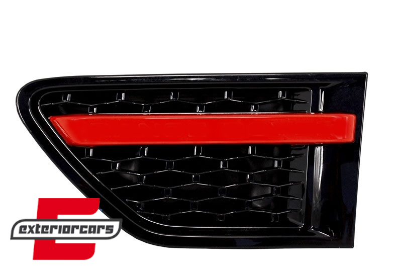 Prednja maska & bočni otvori Autobiography dizajn (crvena/crna) / Land Range Rover Sport L320 Facelift (2010-2013), RRFGA01FBR