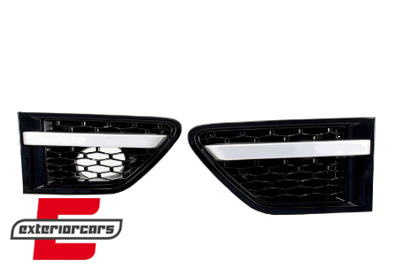 Prednja maska & bočni otvori Autobiography dizajn (piano crna/srebrna) / Land Range Rover Sport L320 Facelift (2009-2013), RRFGA01FBB
