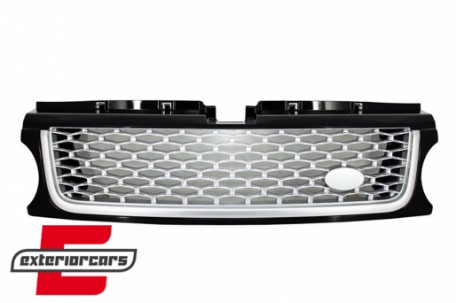 Prednja maska & bočni otvori Autobiography dizajn (piano crna/srebrna) / Land Range Rover Sport L320 Facelift (2009-2013), RRFGA01FBS