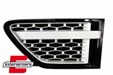 Prednja maska & bočni otvori Autobiography dizajn (piano crna/srebrna) / Land Range Rover Sport L320 Facelift (2009-2013), RRFGA01FBS