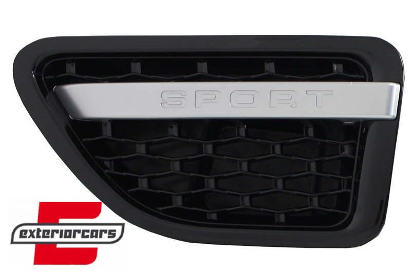 Prednja maska & bočni otvori Autobiography dizajn (piano crna/srebrna) / Land Rover Range Rover Sport (2005-2008), RRFGA01BB
