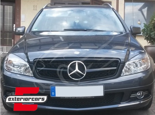 Prednja maska C63 AMG dizajn (piano crna) / Mercedes C-klasa C204 S204 W204 (2007-2014), GCP-204060