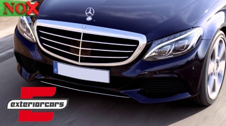 Prednja maska C63 AMG dizajn (srebrna) / Mercedes C-klasa W205 S205 A205 C205 (2014-2018), GCP-205041