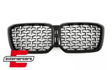 Prednja maska Diamond dizajn (chrome/crna) / BMW X3 G01 LCI (08.2021-2024) X4 G02 LCI (08.2021-2025), GCP-080152