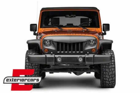 Prednja maska Eagle Eyes (mat crna) /  JEEP Wrangler / Rubicon JK (2007-2017), FGJEWJKNL