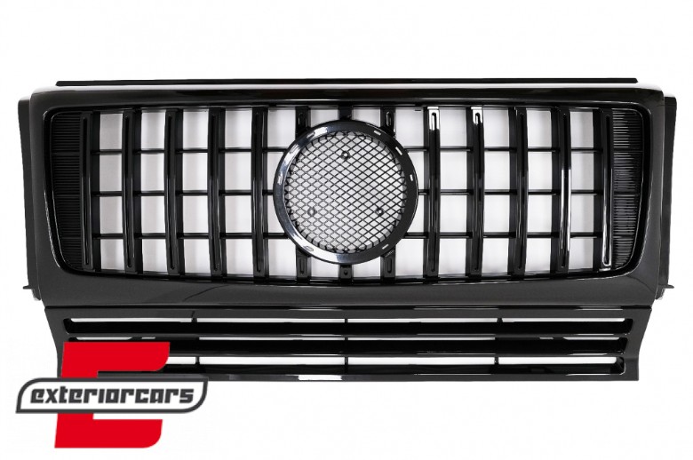 Prednja maska G63 GT-R Panamericana dizajn (piano crna) / Mercedes G-klasa W463 (2002-2017), FGMBW463GTRTH