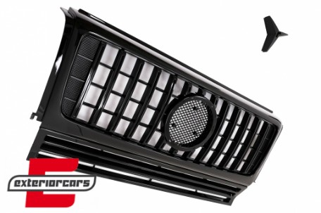 Prednja maska G63 GT-R Panamericana dizajn (piano crna) / Mercedes G-klasa W463 (2002-2017), FGMBW463GTRTH