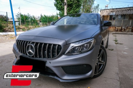Prednja maska GT-R Panamericana dizajn 360° (chrome) / Mercedes C-klasa W205 S205 A205 C205 (2014-2018), GCP-205038