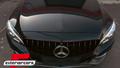 Prednja maska GT-R Panamericana dizajn 360° (piano crna) / Mercedes C-klasa W205 S205 A205 C205 (2014-2018), GCP-205030