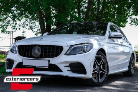 Prednja maska GT-R Panamericana dizajn 360° (piano crna) / Mercedes C-klasa W205 S205 A205 C205 (2014-2018), GCP-205030