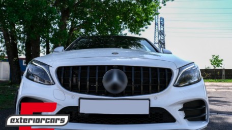 Prednja maska GT-R Panamericana dizajn 360° (piano crna) / Mercedes C-klasa W205 S205 A205 C205 (2014-2018), GCP-205030