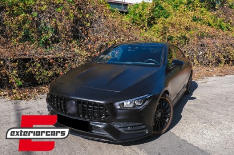 Prednja maska GT-R Panamericana dizajn 360° (piano crna) / Mercedes CLA X118 C118 (2019-2023), 40084