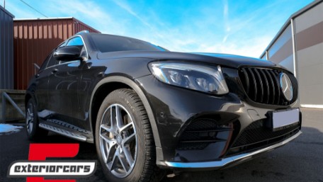 Prednja maska GT-R Panamericana dizajn 360° (piano crna) / Mercedes GLC X253 C253 (2015-2018), GCP-253070