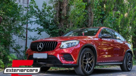 Prednja maska GT-R Panamericana dizajn 360° (piano crna) / Mercedes GLC X253 C253 (2015-2018), GCP-253070