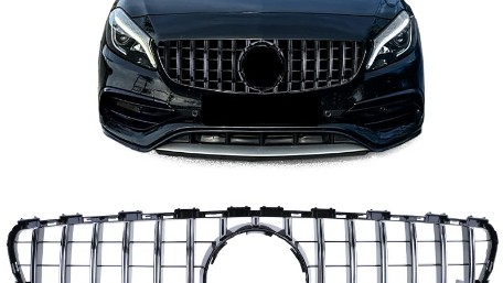 Prednja maska GT-R Panamericana dizajn (chrome) / Mercedes A-klasa W176 Facelift (09.2015-2018), 34215