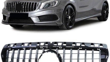 Prednja maska GT-R Panamericana dizajn (chrome) / Mercedes Benz A-klasa W176 (2012–08.2015), 34214