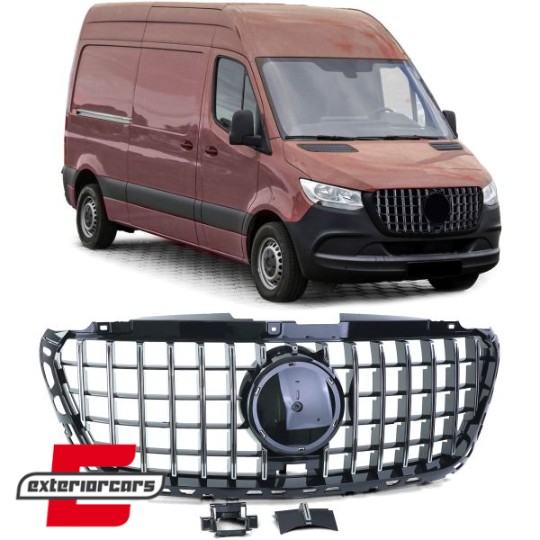 Prednja maska GT-R Panamericana dizajn (chrome) / Mercedes Sprinter W907 W910 (02.2018-), GCP-907037