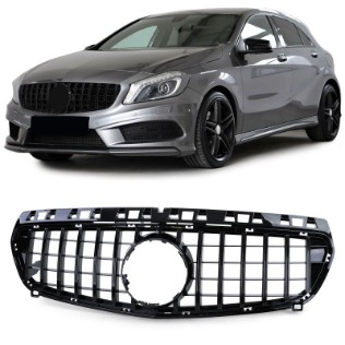 Prednja maska GT-R Panamericana dizajn (piano crna) / Mercedes Benz A-klasa W176 (2012-08.2015), 39435