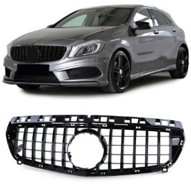 Prednja maska GT-R Panamericana dizajn (piano crna) / Mercedes Benz A-klasa W176 (2012-08.2015), 39435