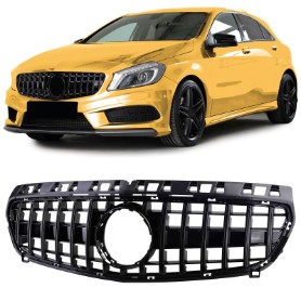 Prednja maska GT-R Panamericana dizajn (piano crna) / Mercedes Benz A-klasa W176 (2012-08.2015), GCP-176043