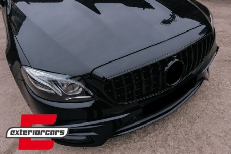 Prednja maska GT-R Panamericana dizajn (piano crna) / Mercedes E-klasa W213 S213 C238 A238 (2016-2019), 37351