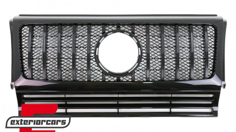 Prednja maska GT-R Panamericana dizajn (piano crna) / Mercedes G-klasa W463 (1990-2018), 37357