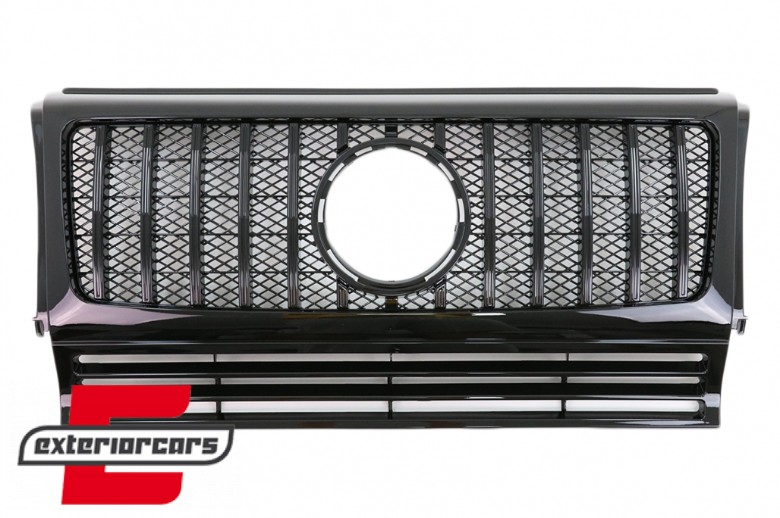 Prednja maska GT-R Panamericana dizajn (piano crna) / Mercedes G-klasa W463 (1990-2018), 37357