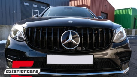 Prednja maska GT-R Panamericana dizajn (piano crna) / Mercedes GLC X253 C253 (2015-2018), GCP-253060