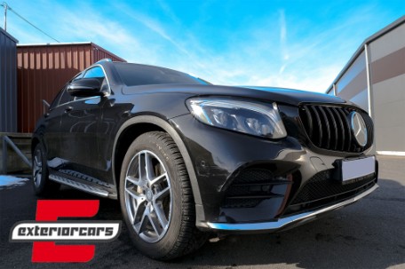 Prednja maska GT-R Panamericana dizajn (piano crna) / Mercedes GLC X253 C253 (2015-2018), GCP-253060