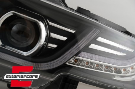 Prednja maska & LED prednji farovi Dinamički žmigavci Bi-Xenon look / Toyota FJ Cruiser XJ10 (2007-2015), HLTOFJLCXJ10